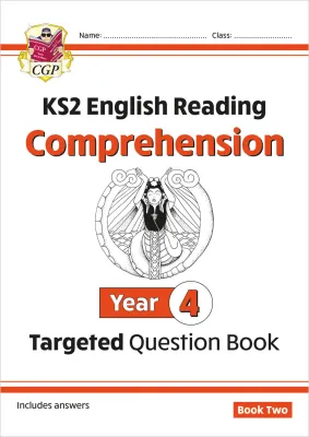 CGP KS2 English Reading Comprehension Targeted Question Book Year 4 - Book 2 by Mary Crook | New Educational Study Aid
