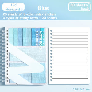Student Notebook Memo Pad Notebook Set Stylish A6 Notebook with 60 Line Pages Spiral Binding Sticky Notes Set Stationery Memo & Sticky Notes Christmas gift