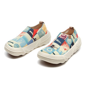 UIN Toledo 17 Womens Fashion Sneakers Causal Comfortable Chunky Shoes Art Travle Shoes