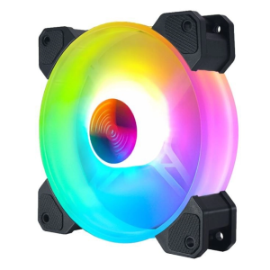 Bộ kit quạt tản nhiệt fan case Coolmoon Y1 Led RGB 16 triệu màu 366 hiệu ứng - kèm hub và remote ( BH 3 tháng)