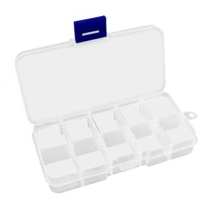 Lưu trữ nhựa cho trường hợp hàng thủ công trong suốt tổ chức đầu móng Bộ sưu tập container cho trường hợp quà tặng cho trẻ em bo