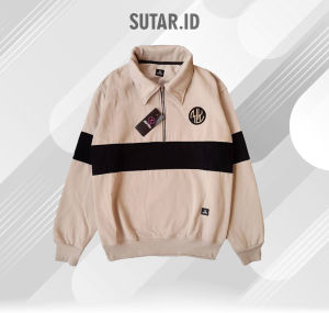 Sweatshirt Crewneck RUGBY MAXPRO HalfZip ALL Variasi Warna Premium Sz M-XL