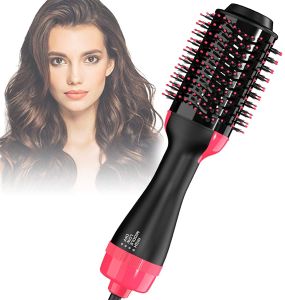 Bàn Chải Không Khí Nóng Máy Sấy Tóc Một Bước & Máy Sấy Tóc Volumizer Bàn Chải Máy Tạo Ion Âm Để Làm Thẳng & Uốn Tóc Mái Chèo Khí Nóng2026