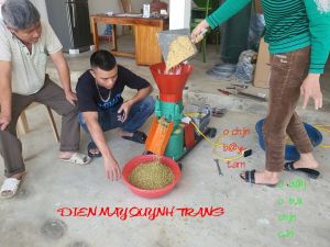 Máy ép cám viên cho gà vịt máy lắp sãn sàng lỗ 4ly