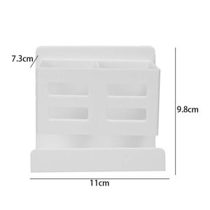 Non-Punch Bathroom Shelves Large Capacity Drain Water Toothbrush Toothpaste Holders Wall Mounted Comb Storage Container