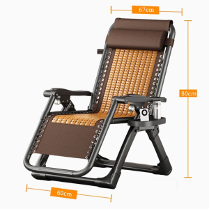 Rattan Rocking Chair Ergonomic Design Outdoor Balcony Chair Lazy Sofa Chair Outdoor Metal Camp Beach Lounger