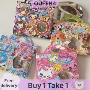 OUF 1 Set 3D Cartoon Laser Sparkling Heart-shaped Animal Mobile Phone Case Decals Y2k Marbles Stickers DIY Decoration