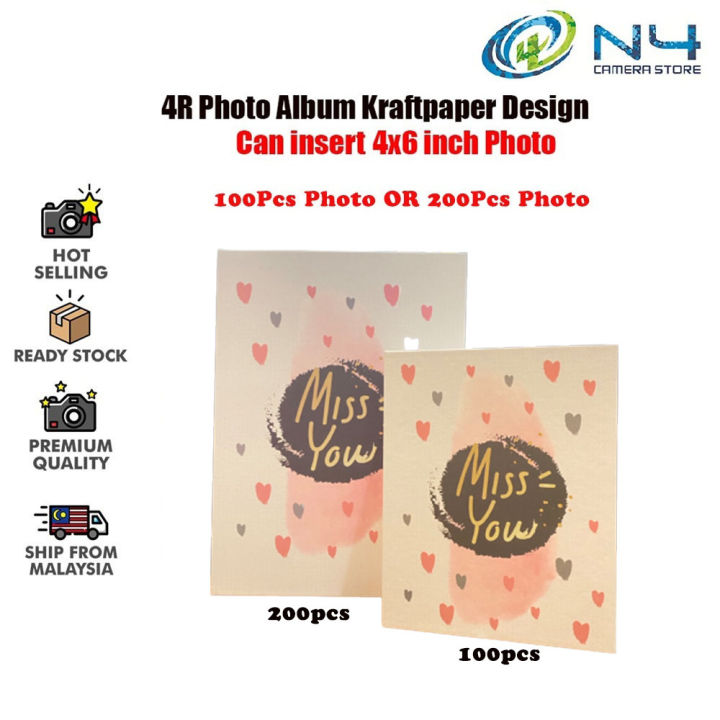 4R Photo Album Insert Type Family Small Photo Album Kraftpaper 4R 4x6