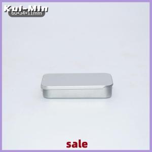 Kui-Min Metal Rectangular Empty Mini Tin Box Tinplate Push Candy Cases Storage Box