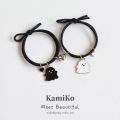 🌷Đôi tình nhân đen trắng, dây thun, bạn thân, tặng bạn trai, đeo cổ tay, hút từ, vòng tóc.. 