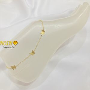 Gelang Kaki Titanium Kupu Untuk Wanita Simple Ankle Bracelet Korean Style