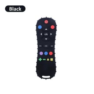 Baby Teether Toy Remote Control Shape Silicone Teething Stick Cartoon Soothing Toy Anti-Bite Hand Infant Teething Relief