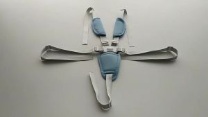Baby Safety belt shoulder crotch pad for dinner chair baby trolley harness child seat belt PU leather bebe accessories
