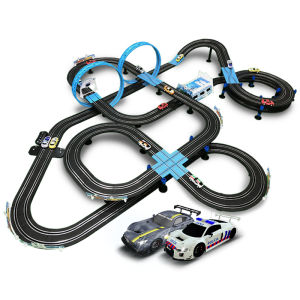 Sonic storm race magnetic electric track racing suit double racing home parent-child toys dual-track remote control car roller coaster 15m long model MR-07