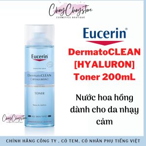 Nước Hoa Hồng Eucerin Hyaluron Toner 200mL Dành Cho Da Nhạy Cảm