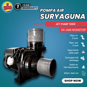 NEW PRODUK! POMPA AIR MODIFIKASI TYPE JET PUMP 1000 PIPA IN/OUT 3 DIM HEMAT LISTRIK BISA DI GUNAKAN 24 JAM NONSTOP GARANSI 1 TAHUN SIAP KIRIM