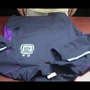 AU24 New long-sleeved soccer training suit with zipper autumn/winter jersey manufacturer Miami Paris tapered-leg pants