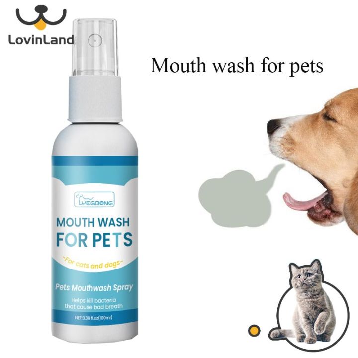 Pet Fresh Breath Dental Spray 100ml Dogs and cats Mouthwash