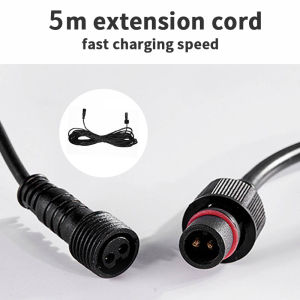 GEEK Solar extension cable 5M 10M solar extension cable DC double core 5M cable IP67 Waterproof solar cable extension cable suitable for all kinds of solar lamps