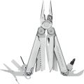 LEATHERMAN, Wave Plus Multitool with Premium Replaceable Wire Cutters, Spring-Action Scissors and Nylon Sheath, Built in the USA, Stainless Steel. 
