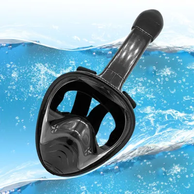 [จัดส่งในพื้นที่] Kids Full Face Snorkel Mask with Camera Mount Snorkeling Set 180 Degree Panoramic View Snorkeling Gear Anti-Fog Anti- Snorkeling Mask for Boys Girls [1-3 วันมาถึง]