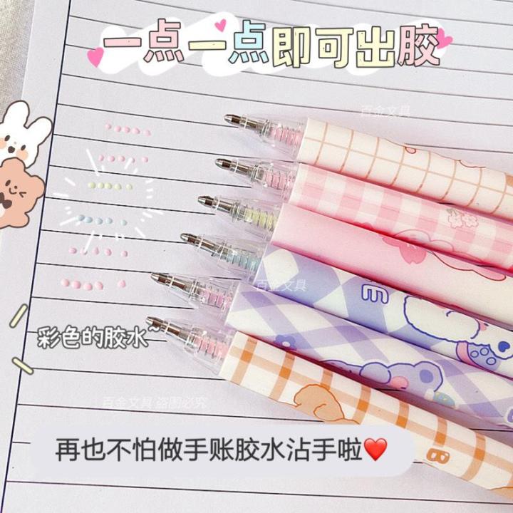 aestheticstuff] Pena Lem Mekanik Ballpoint Glue Pen Stick