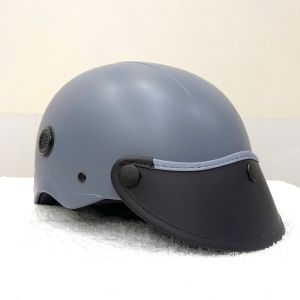 Nón Bảo Hiểm Nửa Đầu Sơn Nhám Nhãn Hiệu S Mũ Bảo Hiểm 1/2 Trơn C4M Helmets Có Lỗ Thông Gió Mỏ Mềm Tháo Rời