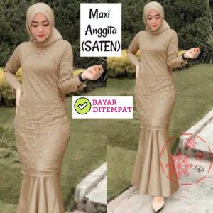 GAMIS PESTA BRUKAT GAMIS BROKAT MEWAH ANGGITA DEVISILIA TERBARU MODERN PESTA PERNIKAHAN HAJATAN