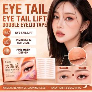 Double Eyelid Tape Invisible Lifting Fox Eye Style/Waterproof Natural Eye Lift/Long Lasting Winged Beauty Tool/Eye Styling Makeup Accessory/Daily Use