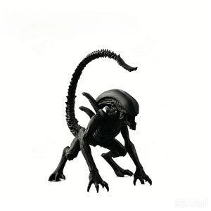 xpkQ Sci-Fi Monster Figurine Crouching Pose Statue Creative 3D Printed Decor Collectible Display Ornament for Home & Holiday Gift 9T1N6