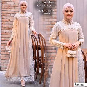 MIRA GAMIS MODERN PESTA BAJU KONDANGAN KEKINIAN DRESS MEWAH READY JUMBO GAMIS TILLE OUT FIT WANITA FASHION MUSLIM