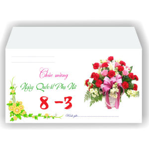 20 cái phong bì chúc mừng 8-3