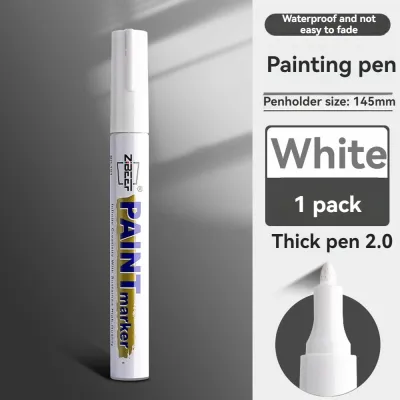 ATEUNO White Paint Pen Paint Markers Waterproof Car Tyre Set Pen Dry And Permanent Quick Paint