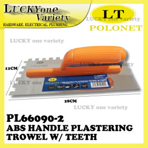 ABS HANDLE PLASTERING TROWEL W/ TEETH PL66090-2