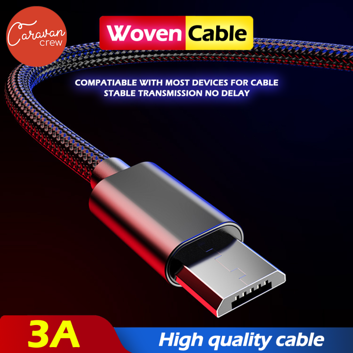 X Caravan Crew สายชาร์จ Micro Type C Lightning Usb สายชาร์จ ชาร์จเร็ว Fast Charging Cable