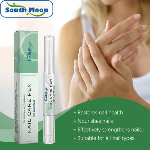 SOUTH MOON Nail Care Pen Deeply Nourishing Repairing Damaged Nails Surface Promote Nail Growth Reduce Dryness Strengthen Nail Cuticle Oil Nail Growth Serum Pen Strengthen Nail Hydrating Improve Nail Shine Nourishing Anti Dry Brittle Nail Protector