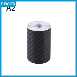 【E-WOITD】 3D Carbon Fiber Car Sticker Paste Protector Door Side Anti Scratch Tape Film