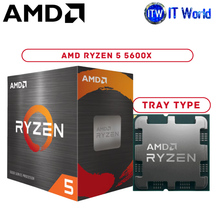 CPU ryzen5 5600x cpu AMD Ryzen 5 5600 3.5 GHz 6-Core Processor (100-100000927BOX