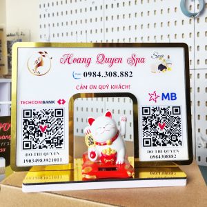 mã qr code in bảng số tài khoảnmã QR theo yêu cầu quét mã qr mèo thần tài vẫy tay (cho khách xem thiết kế)
