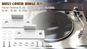 Turntable Dust Cover Hinge Fit for Technics SL-D2 3200 B2 Q2 D3 Record Player 2 Pcs Repair Tab Bracket