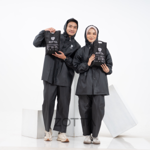 Raincoat Jas Hujan Motor Setelan Pria Wanita ZOTTA Tebal Tidak Rembes