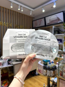 Mặt Nạ Cấp Ẩm Dưỡng Trắng Banobagi Stem Cell Vitamin Mask ( 1 hộp 10 miếng )