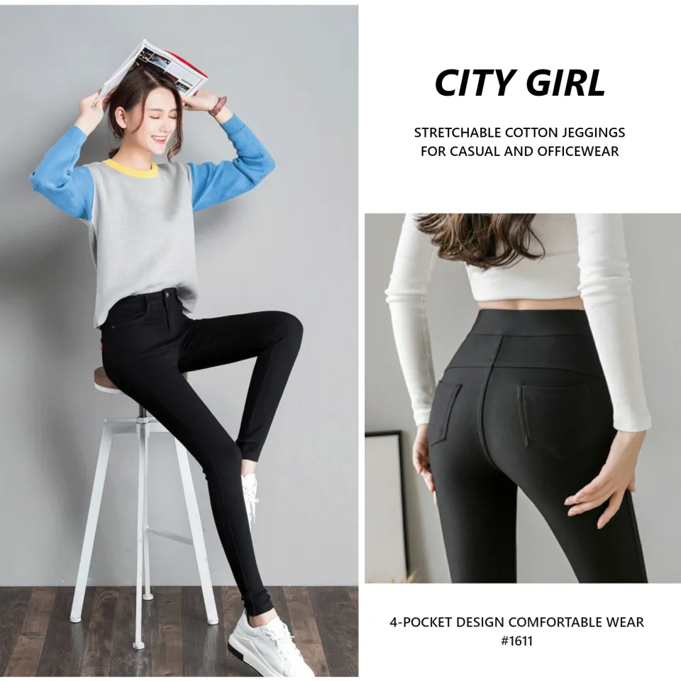 CITY GIRL skinny jeggings pants business office wear for women #1611