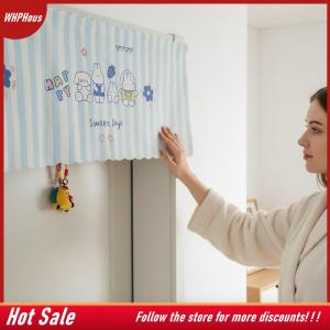 【COD】🔥🔥🔥 Cartoon Door Curtain No Drill Adhesive Privacy Short Window Curtain for Apartment Student Dorm Pet Home