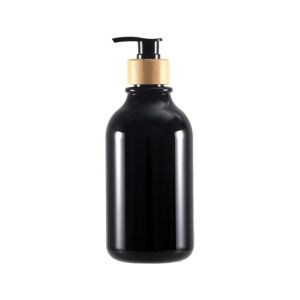 NEXTYOO 300/500ml Refillable Decor Container Shampoo Pump Bottle Bamboo Pump Bathroom Accessories Soap Dispenser