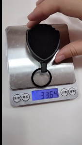 Đen có thể thu vào Keychain leo núi ngoài trời chống mất chống trộm Dây cáp dày puller kim loại dễ khóa kéo