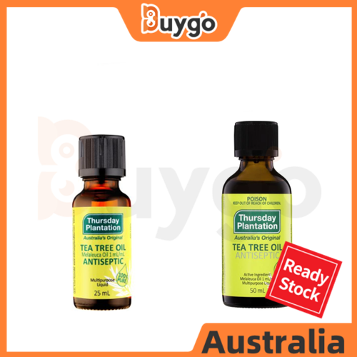 Thursday Plantation Tea Tree Oil 100% 25ml/50ml Inhibits A Broad ...
