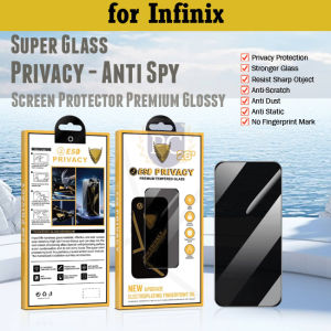 Pelindung Layar Privacy Anti Spy Glossy Infinix Hot 50i 50 40i 40 30 30i 20s 20i 11 12i 12 Pro Zero X Pro Smart 6 7 8 Pro Kaca Anti Intip