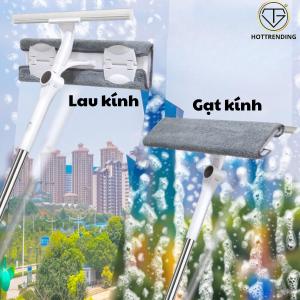 Cây Lau Kính Gạt Kính Lau Sàn Nhà Gạt Nước Đa Năng Xoay 360 Độ Cán Dài 150cm Tiện Ích Dọn Dẹp Nhà Cửa
