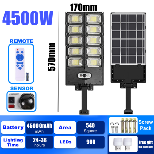 【BUY 1 TAKE 1】Lucky-PP Solar street light 4500W/6000W outdoor solar light solar lights with solar panel solar light outdoor waterproof solar light solar lights solar lights buy 1 take 1 solar light outdoor